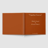 Terracotta Wedding Guest Book Gästebuch (Voll)