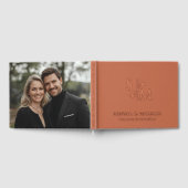 Terracotta Wedding Guest Books Foil Guestbook Gästebuch (Voll)