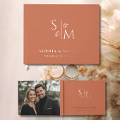 Terracotta Wedding Guest Books Foil Guestbook Gästebuch