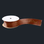 Terracotta Wedding Personalisiert Name Ribbon Satinband<br><div class="desc">Dieses rostfarbene Band mit den Namen der Braut und des Bräutigams und dem Hochzeitstermin ist ideal für Geschenkverpackungen und macht Ihre Geschenkboxen oder Gastgeschenke Hochzeiten wirklich niedlich. Personalisieren Sie es mit Ihren Namen und Hochzeitsdatum.</div>