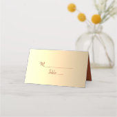 Terracotta Wedding Platzkarte (Vorderseite)