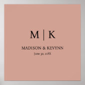 Terracotta Wedding Poster (Vorne)