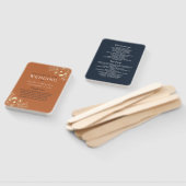 Terracotta Wedding Program Hand Fan Fächer (Non-assembled)