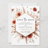 Terracotta Wedding Save The Date (Vorderseite)