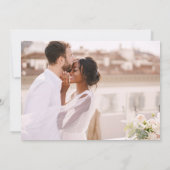 Terracotta Wedding Vielen Dank Foto Einfaches Eleg Dankeskarte (Rückseite)