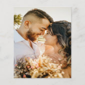 Terracotta Wedding Vielen Dank Foto Minimalistisch (Rückseite)