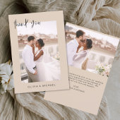 Terracotta Wedding Vielen Dank Foto Minimalistisch Dankeskarte