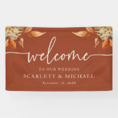 Terracotta Welcome Wedding Banner (Horizontal)