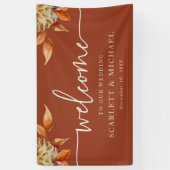 Terracotta Welcome Wedding Banner (Vertikal)