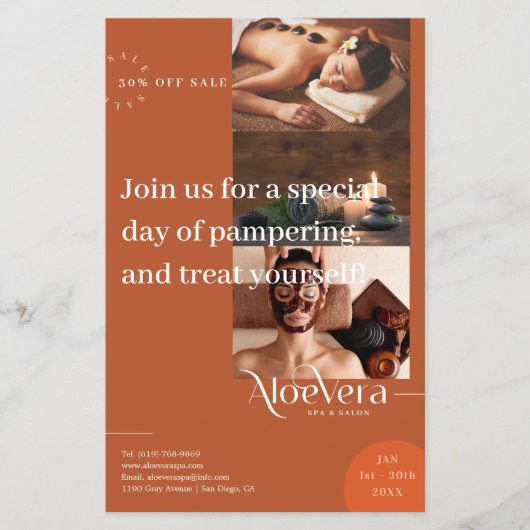 Terracotta Wellness-Center Massage Wellness Center Flyer (Vorne)