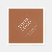Terracotta-Werbeaktion für kundenspezifische Firme Serviette (Vorderseite)