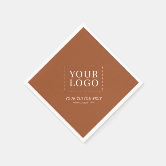Terracotta-Werbeaktion für kundenspezifische Firme Serviette (Ecke)