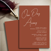 Terracotta Whimsical Script Chic Einladung