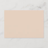Terracotta White Calligraphy Wedding RSVP Card Begleitkarte (Rückseite)