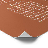 Terracotta White Cross Taufe Seekarte Poster (Ecke)