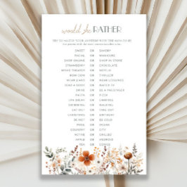 Terracotta Wildblume Babydusche würde sie eher