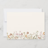 Terracotta Wildblume Bibel Verse Dankeskarte (Rückseite)