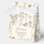 Terracotta Wildblume Boho Baby im Blumengarten Geschenkschachtel (Vorderseite)