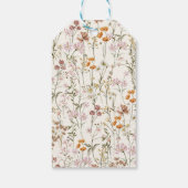 Terracotta Wildblume Boho Brautparty Vielen Dank Geschenkanhänger (Rückseite)