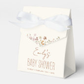 Terracotta Wildblume Boho Kinderdusche im Blut Geschenkschachtel (Vorderseite)