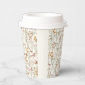 Terracotta Wildblume Boho Kinderdusche im Blut Pappbecher (Rechts)