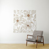 Terracotta Wildblume Boho Rustikale Ekleca Wandteppich (Beispiel)