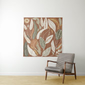 Terracotta Wildblume Boho Rustikale Ekleca Wandteppich (Beispiel)