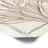 Terracotta Wildblume Boho Rustikale Frische Pasta  Poster (Ecke)