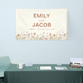 Terracotta Wildblume Boho Wedding in Bloom Banner (Messeveranstaltung)