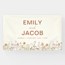 Terracotta Wildblume Boho Wedding in Bloom Banner