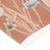 Terracotta Wildblume Patchwork Rustic Boho Spring Tischdecke (Schrägansicht)