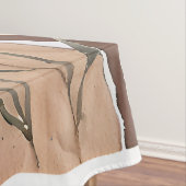 Terracotta Wildblume Patchwork Rustic Boho Spring Tischdecke (Beispiel)