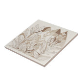 Terracotta Wildblume Rustic Boho Frühlingsdekor Fliese (Seite)