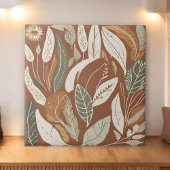 Terracotta Wildblume Rustic Boho Frühlingsdekor Fliese