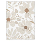 Terracotta Wildblume Rustic Boho Frühlingsdekor Tischdecke (Vorderseite)