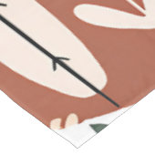 Terracotta Wildblume Rustic Boho Frühlingsdekor Tischdecke (Schrägansicht)