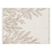 Terracotta Wildblume Rustic Boho Frühlingsdekor Tischdecke (Vorderseite (Horizontal))