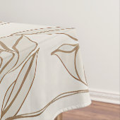 Terracotta Wildblume Rustic Boho Frühlingsdekor Tischdecke (Beispiel)