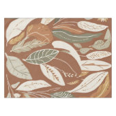 Terracotta Wildblume Rustic Boho Frühlingsdekor Tischdecke (Vorderseite (Horizontal))
