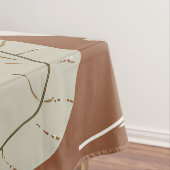 Terracotta Wildblume Rustic Boho Frühlingsdekor Tischdecke (Beispiel)