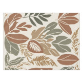 Terracotta Wildblume Rustic Boho Frühlingsdekor Tischdecke (Vorderseite (Horizontal))