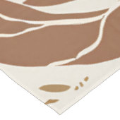 Terracotta Wildblume Rustic Boho Frühlingsdekor Tischdecke (Schrägansicht)