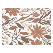 Terracotta Wildblume Rustic Boho Tischdekor Tischdecke (Vorderseite (Horizontal))