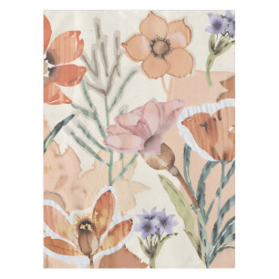 Terracotta Wildblume Rustic Boho Tischdekor Tischdecke