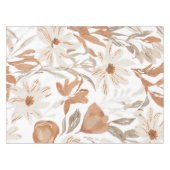 Terracotta Wildblume Rustic Boho Tischdekor Tischdecke (Vorderseite (Horizontal))