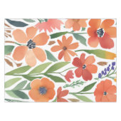 Terracotta Wildblume Rustic Boho Tischdekor Tischdecke (Vorderseite (Horizontal))