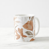 Terracotta Wildblume Rustic Boho Trinkbehälter Kaffeetasse (VorderseiteRechts)