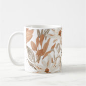 Terracotta Wildblume Rustic Boho Trinkbehälter Kaffeetasse (Links)