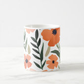 Terracotta Wildblume Rustic Boho Trinkbehälter Kaffeetasse (Mittel)