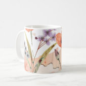 Terracotta Wildblume Rustic Boho Trinkbehälter Kaffeetasse (Vorderseite Links)